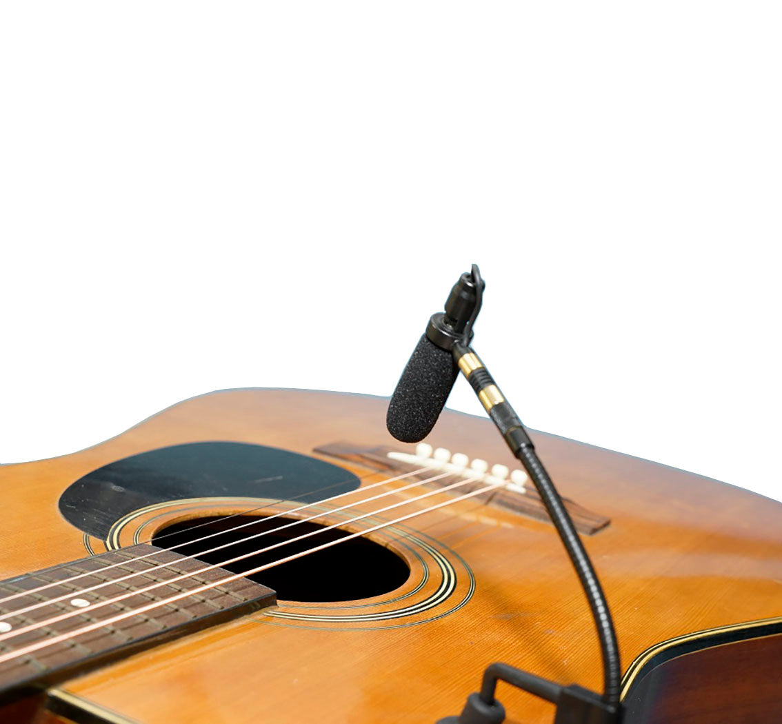 AV-JEFES PMM19B-TA3-GT Guitar Clip-On Musical Instrument Microphone for AKG Wireless Microphone and Phantom Power Input