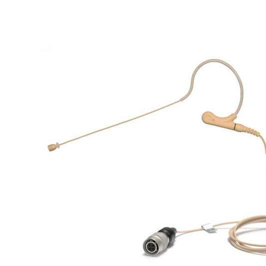 U-Voice UVS70D-H4P Tan Color Mini Headset Microphone with Detachable Cable for Audio Technica