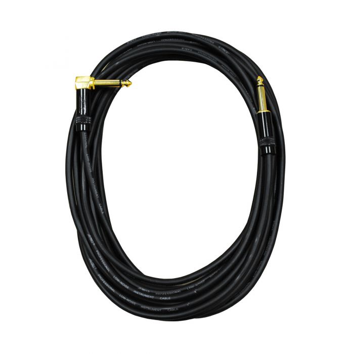 Audio2000's E28125 25Ft 1/4" TS Right Angle To 1/4" TS Audio Cable