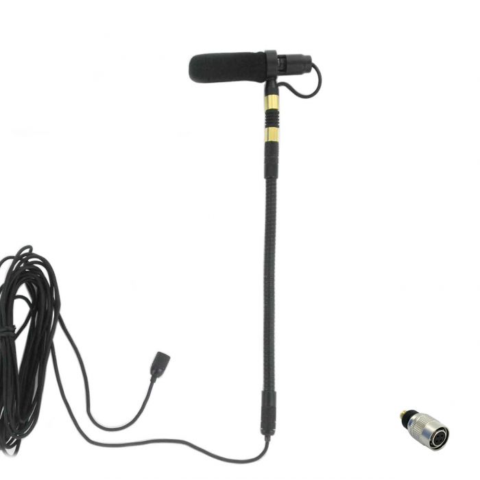 AV-JEFES PMM19B-SH4-VA Viola Clip-On Musical Instrument Microphone for Shure Wireless Microphone and Phantom Power Input