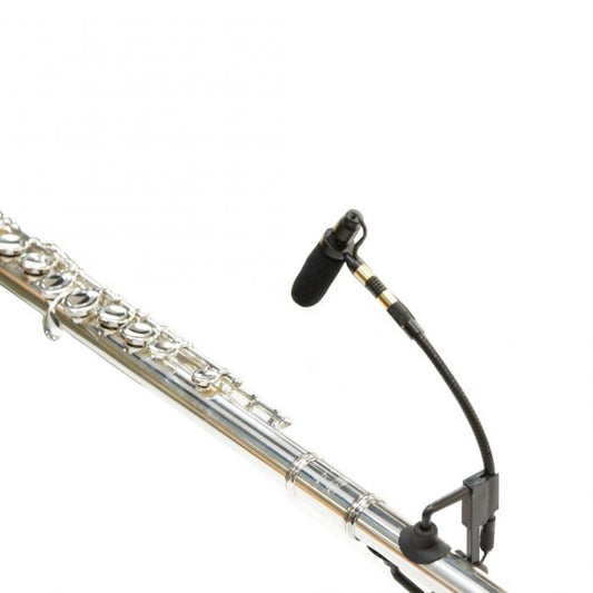 AV-JEFES PMM19B-H4P-FL Flute Clip-On Musical Instrument Microphone for Audio Technica Wireless Microphone and Phantom Power Input