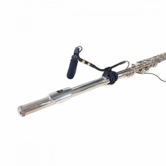 AV-JEFES PMM19B-H4P-FL Flute Clip-On Musical Instrument Microphone for Audio Technica Wireless Microphone and Phantom Power Input