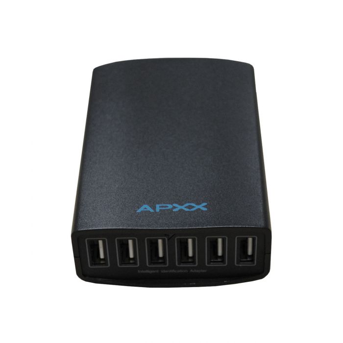 APXX UCA6C-50A 6-port 50 watts Smart USB Car Charger