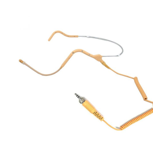 U-Voice UVG20 Tan Color Headset Microphone with Detachable Coiled Cable for Sennheiser (Coiled Cable)