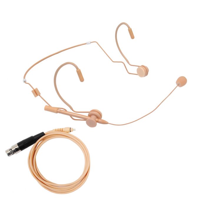 AV-JEFES AVL637D-SH4 Earhook Headset Microphone with Detachable Cable for Shure