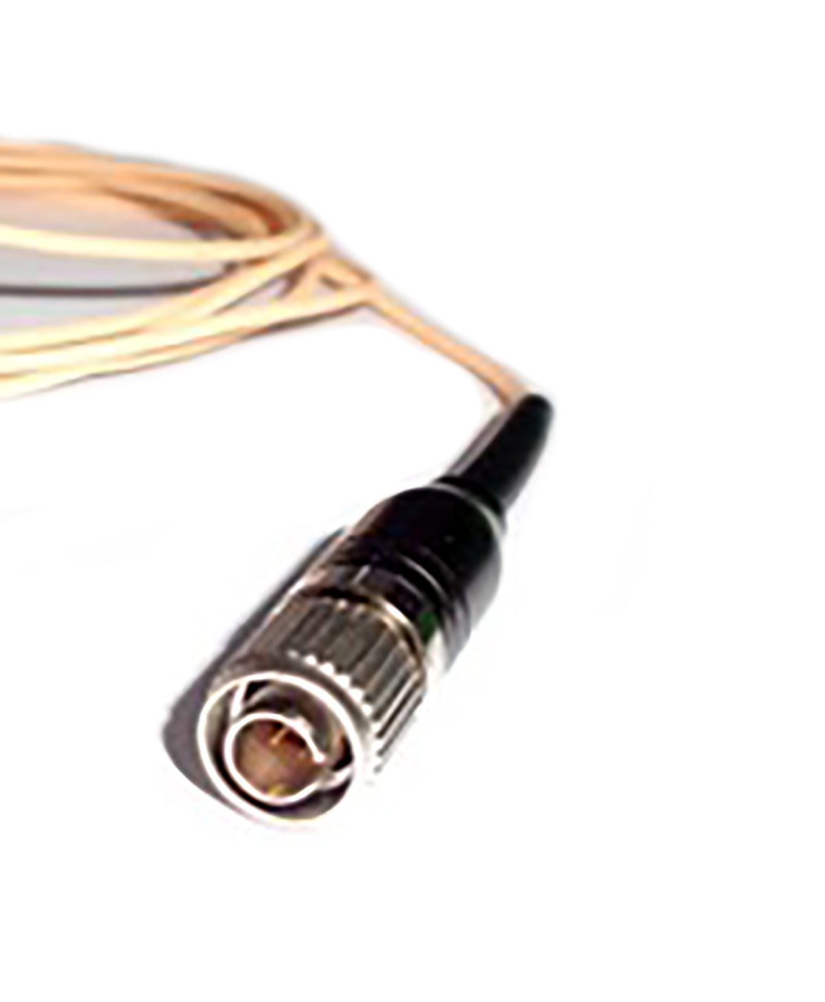 Rannsgeer Mini Headset Rannsgeer Microphone cH-Style Earhook Headset Mic for Audio Technica Bodypack Transmitter (Tan)