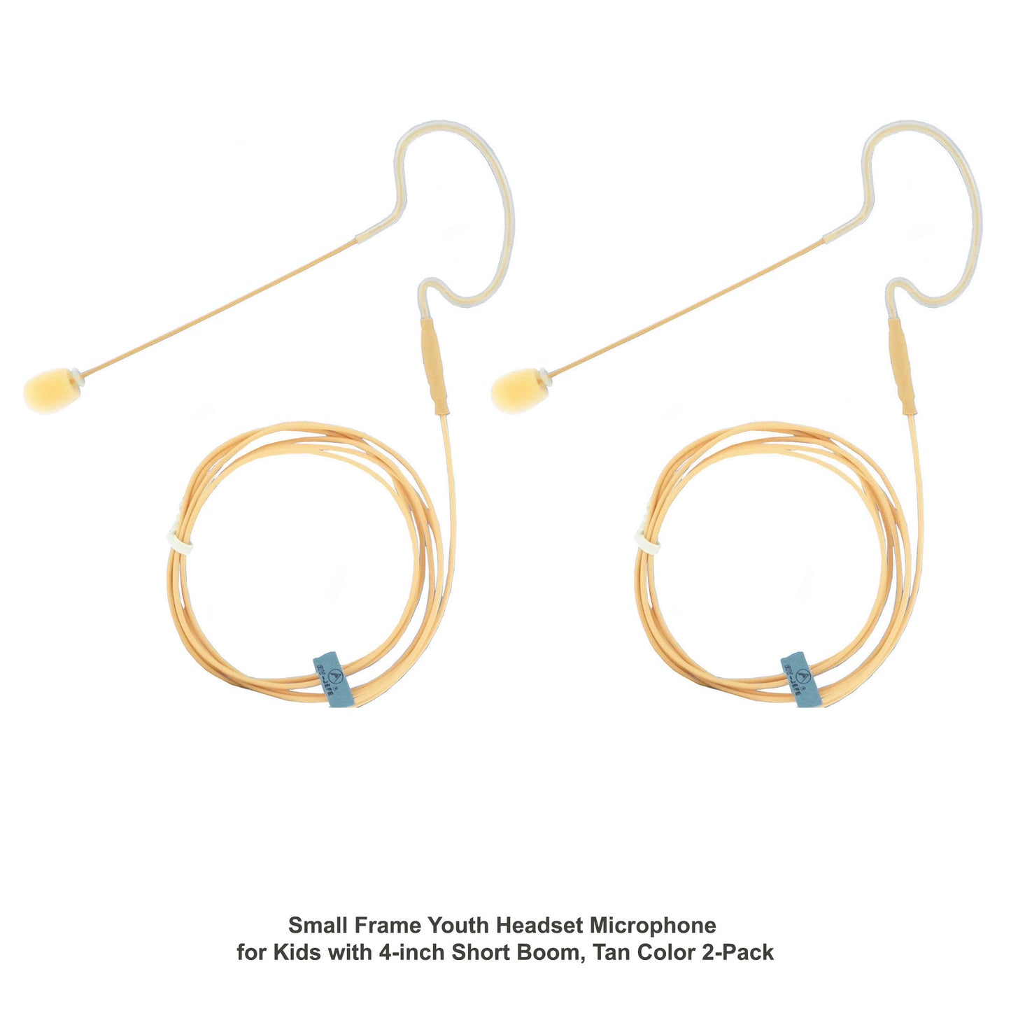 AV-Jefes AVL630-35LS-P2 Mini Headset Microphone for Sennheiser Wireless - 2 Pack (4 Colors & Kids Sizes Available)