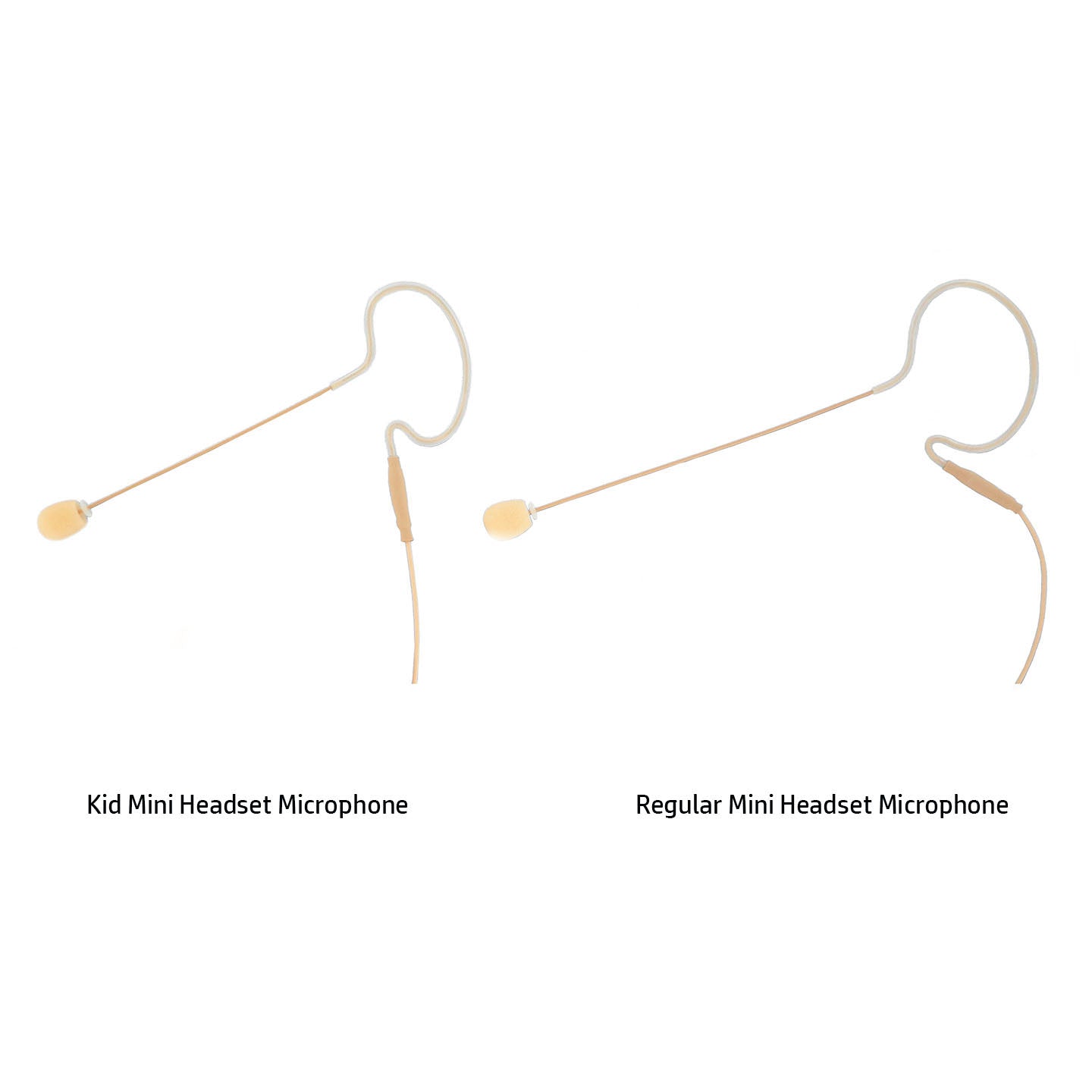Rannsgeer Mini Headset Microphone Replacement Earhook Headset Mic for Audio Technica Wireless System