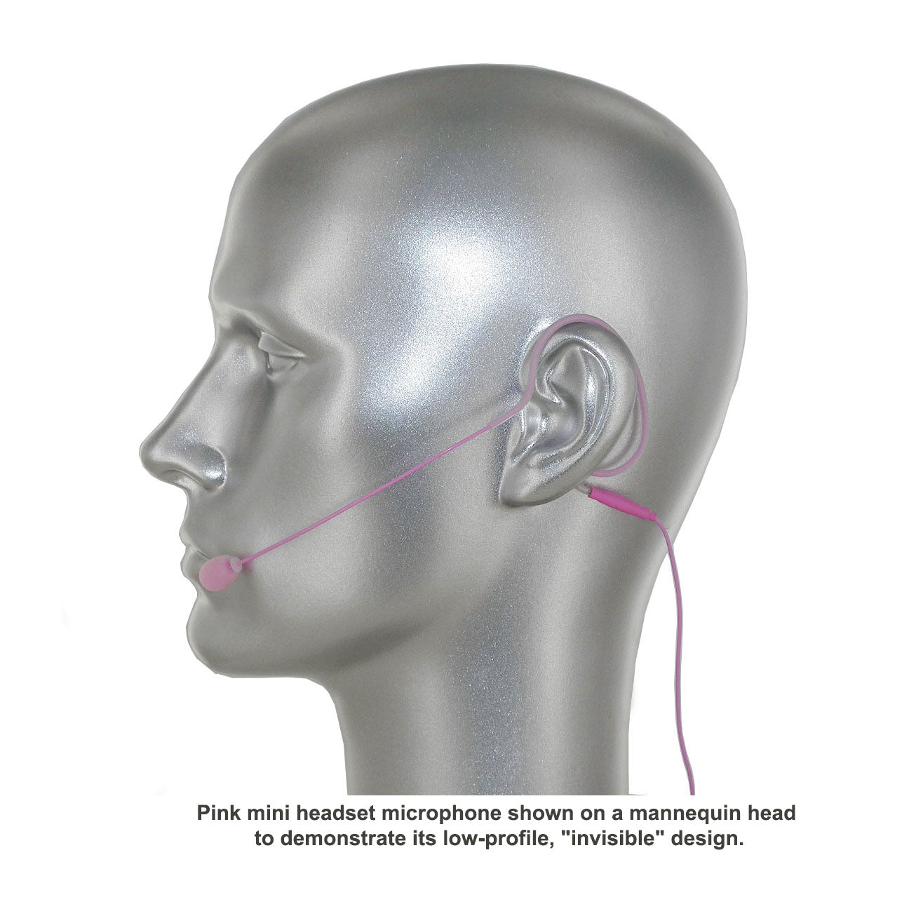 Rannsgeer AVL630R-PK Omnidirectional Headset Microphone for Shure Wireless - Pink (TA4F/Mini 4-Pin)