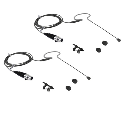 Rannsgeer AVL630R-SH4-P2 Earhook Headset Microphone for Shure Wireless (2-Pack)