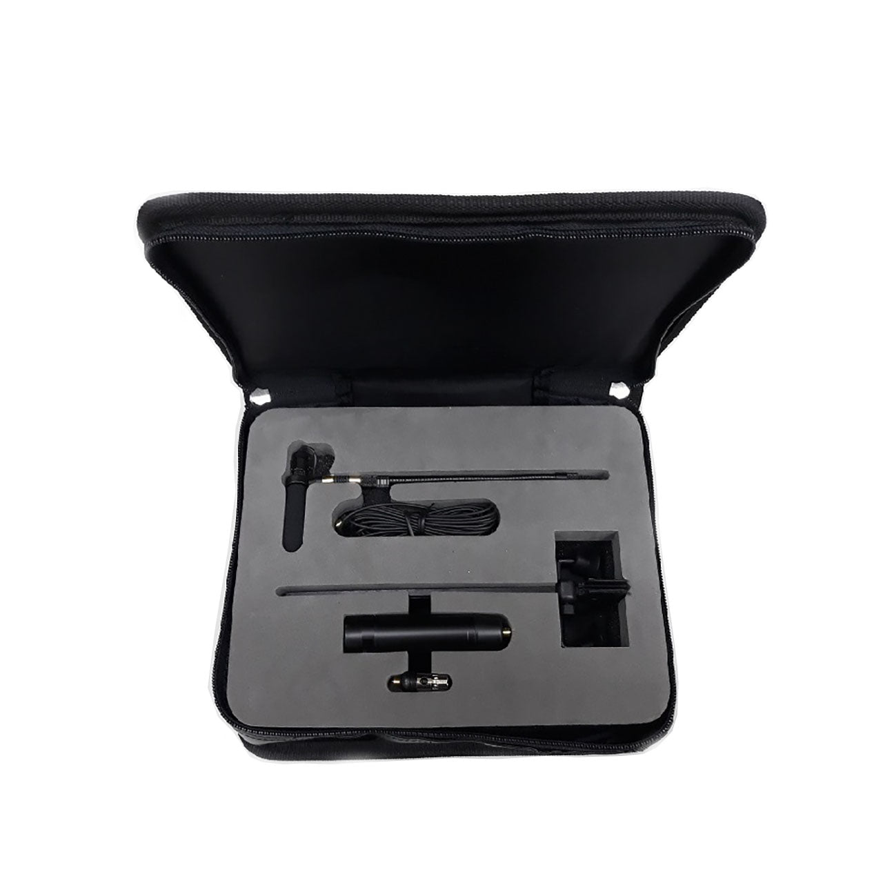 Rannsgeer Woodwind Instrument Microphone - Clip-On Condenser Mic for Flute & Clarinet with Rechargeable 48V Phantom Power