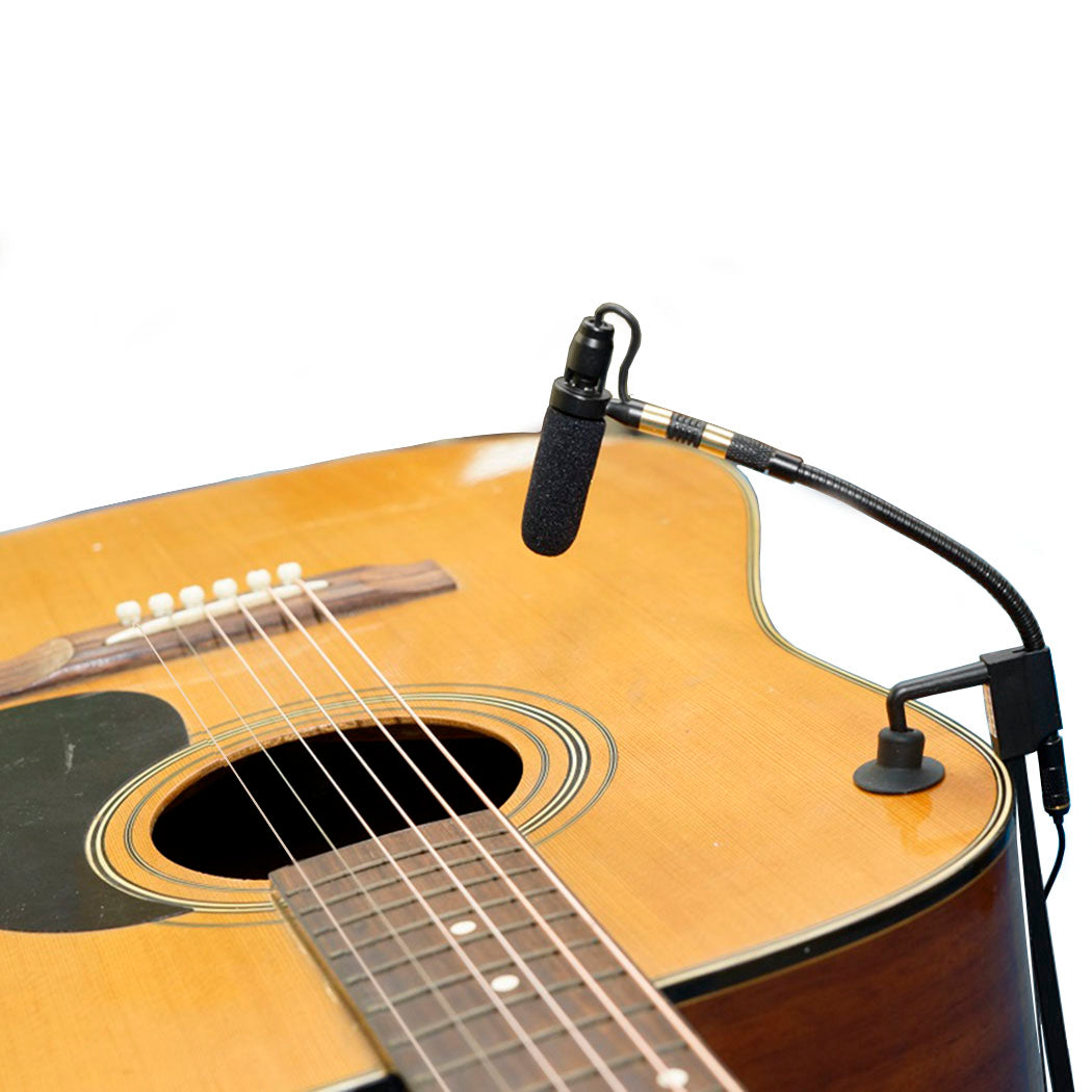 Rannsgeer Professional Instrument Microphone for Guitar with Rechargeable External 48V Phantom Power Supply for Recording and Performance