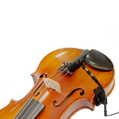 Rannsgeer PMMB19 Violin Clip-On Condenser Microphone Kit with Rechargeable 48V Phantom Power Supply