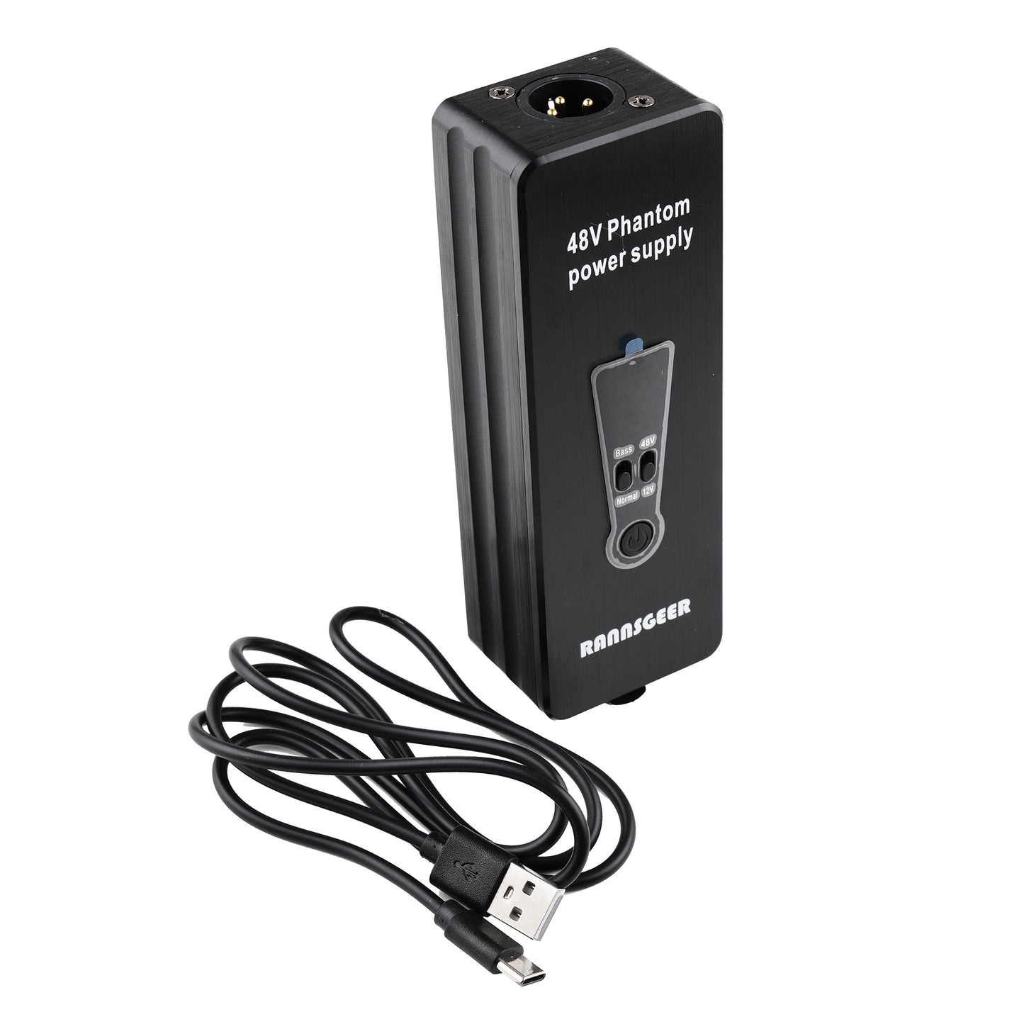 Rannsgeer Viola Clip-On Condenser Mic with Rechargeable 48V Phantom Power & XLR