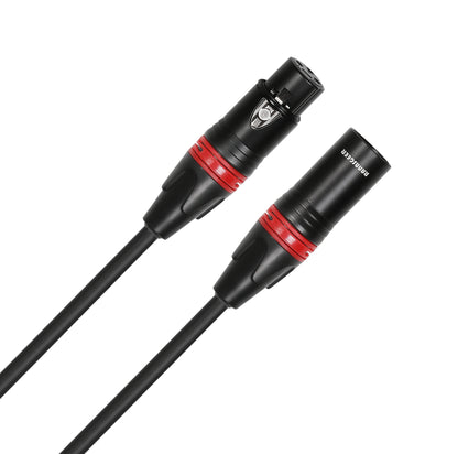 Rannsgeer 1ft XLR Male to Female Microphone Patch Cable, 3-Pin Balanced Audio Cord - 10 Pack