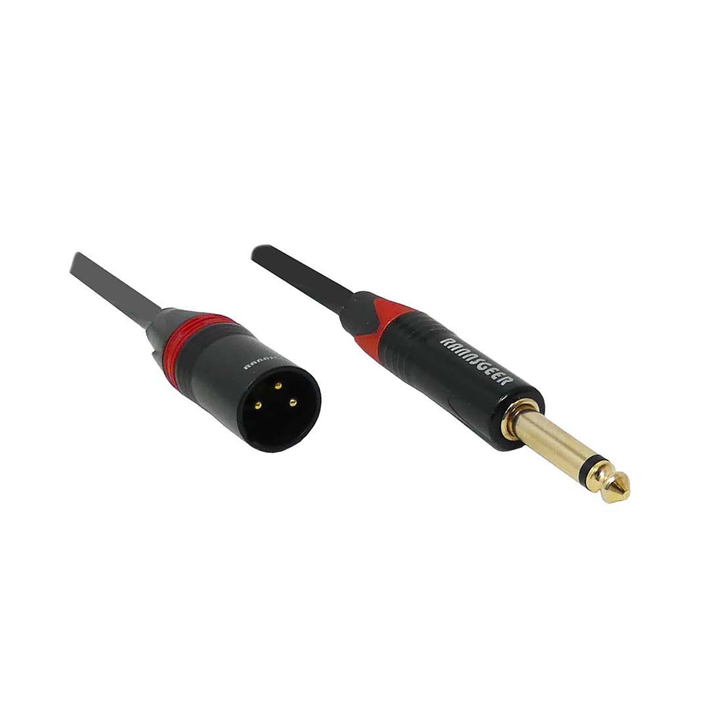 Rannsgeer 1/4" TS Mono to XLR Male Unbalanced Audio Cable (1ft & 3ft)