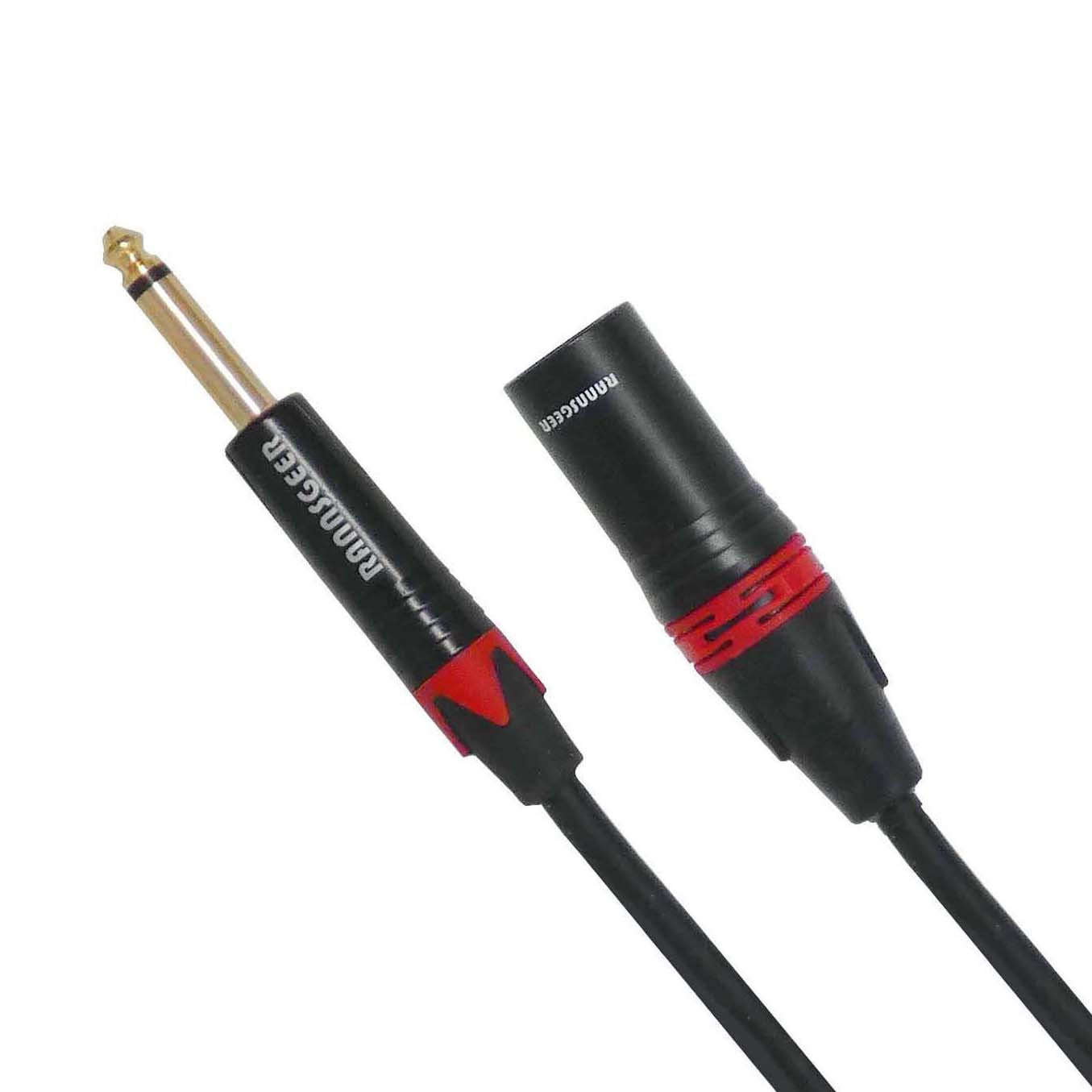 Rannsgeer 1/4" TS Mono to XLR Male Unbalanced Audio Cable (1ft & 3ft)
