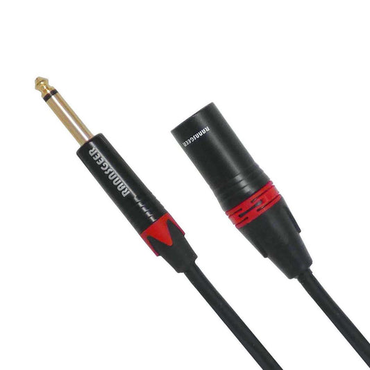 Rannsgeer 1/4" TS Mono to XLR Male Unbalanced Audio Cable (1ft & 3ft)