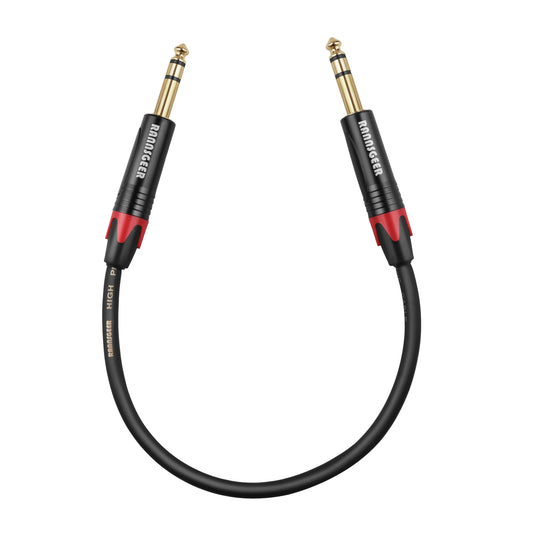 Rannsgeer 1/4" TRS to 1/4" TRS Balanced Audio Cable R750X (1ft, 3ft, 6ft)
