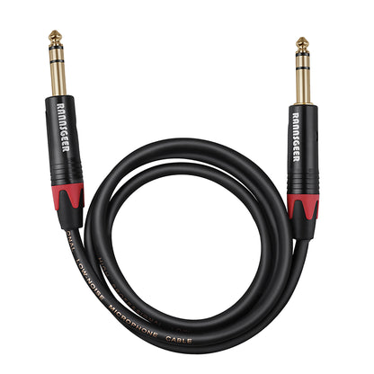 Rannsgeer 1/4" TRS to 1/4" TRS Balanced Audio Cable R750X (1ft, 3ft, 6ft)