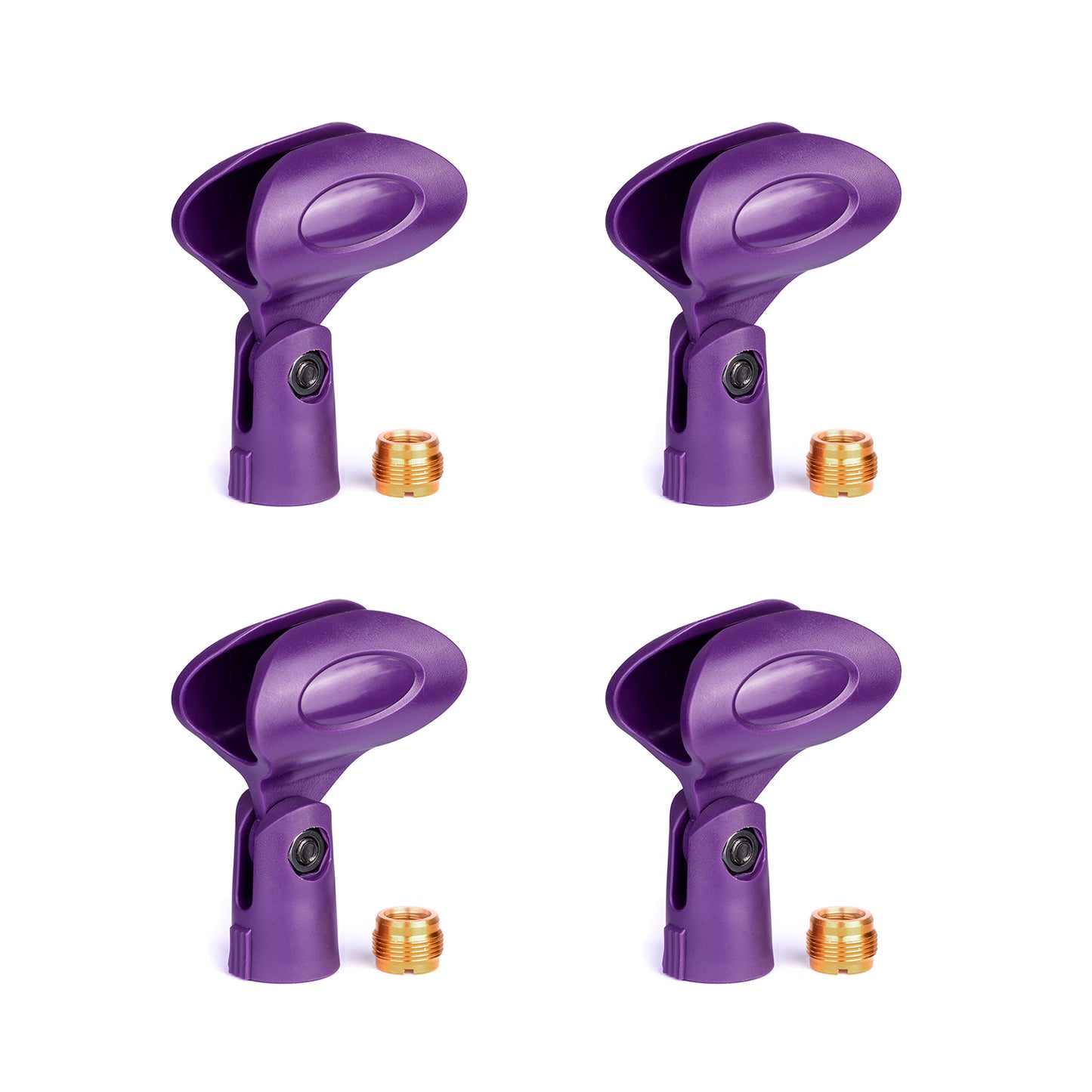 Rannsgeer Wireless Microphone Clips (4 Pack) with 5/8" to 3/8" Adapters