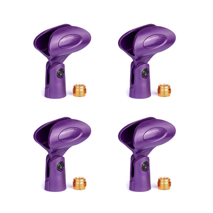 Rannsgeer Wireless Microphone Clips (4 Pack) with 5/8" to 3/8" Adapters
