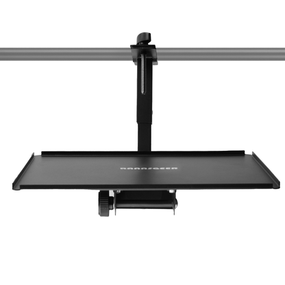 Rannsgeer RHT603 Adjustable Laptop Tray | 360° Swivel & Tilt Mount for Speaker Stands & Treadmills (11x16")