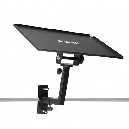 Rannsgeer RHT602 Adjustable Laptop & Tablet Tray | 360° Swivel & Tilt Mount for Speaker Stands & Treadmills (10x13")