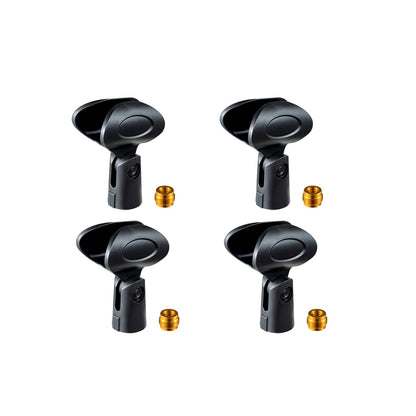 Rannsgeer Wireless Microphone Clips (4 Pack) with 5/8" to 3/8" Adapters