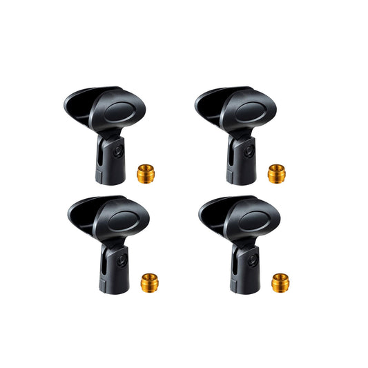 Rannsgeer Wireless Microphone Clips (4 Pack) with 5/8" to 3/8" Adapters