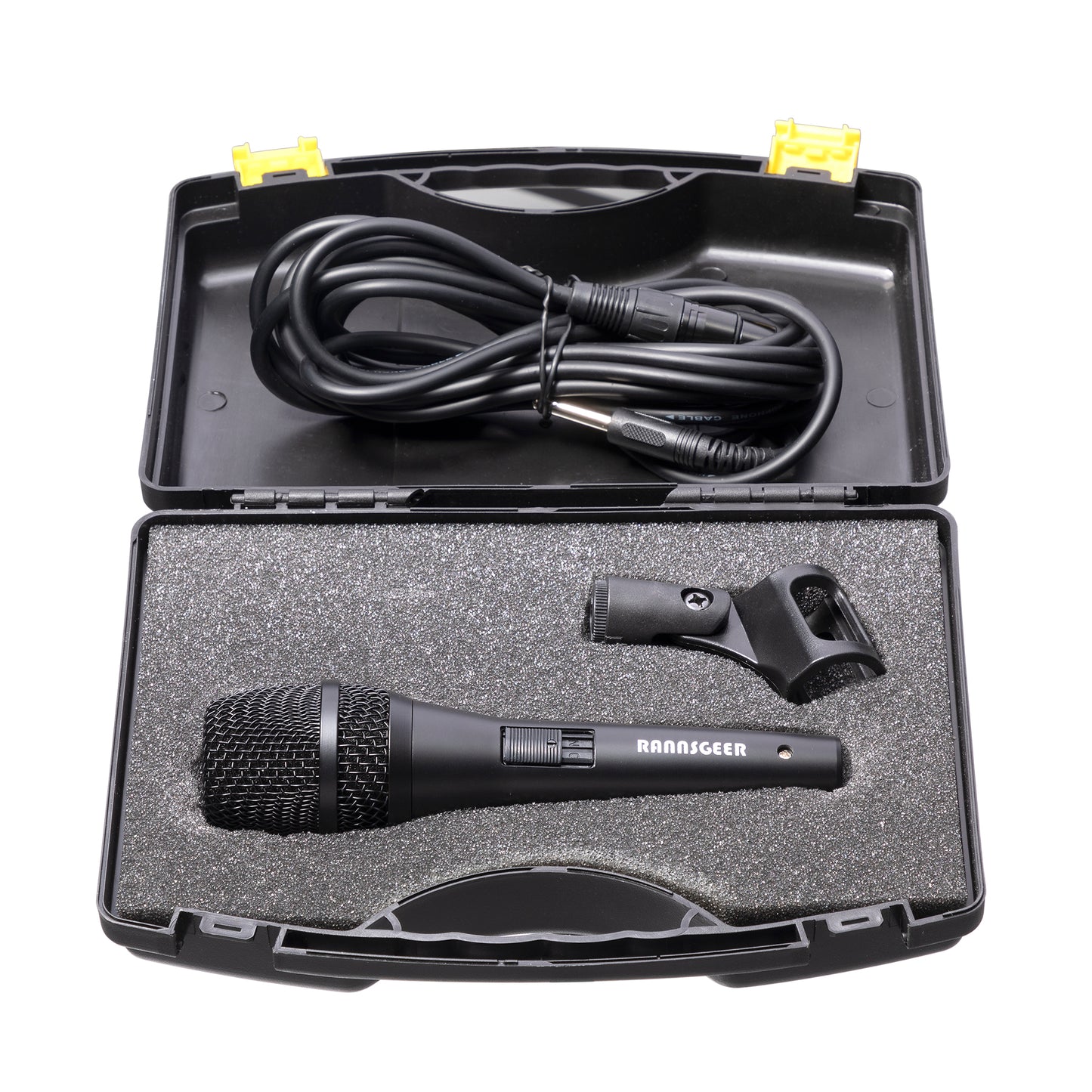 Rannsgeer RM82B-P2 Dynamic Vocal Microphone 2-Pack - Wired Handheld Karaoke Mic with 16ft Cable & Carrying Case