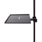 Rannsgeer 2-Pack Microphone Stand Tray - 12.8" x 9.8" Heavy Duty Steel Utility Shelf with Clamp for Music Stands & Speaker Poles