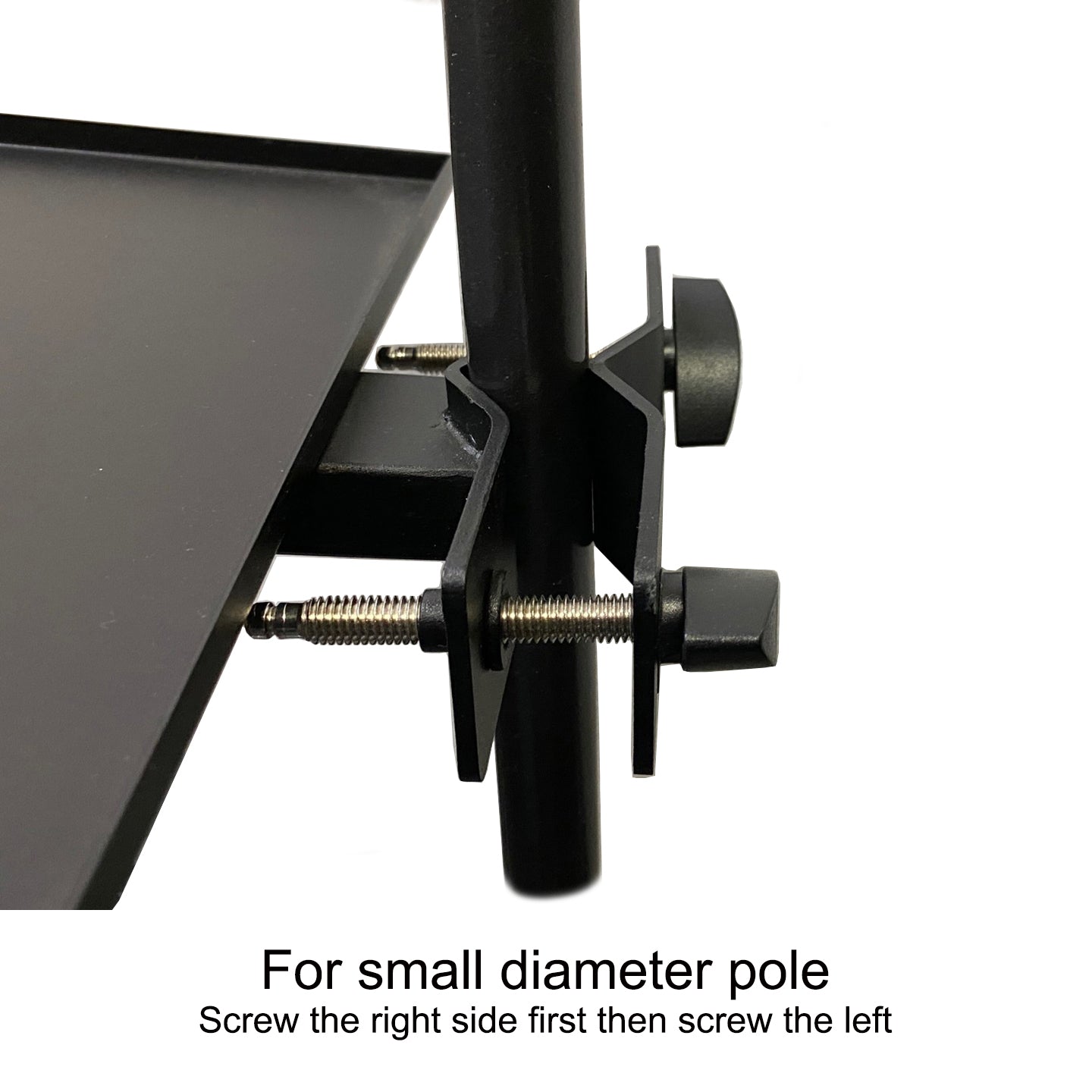 Rannsgeer Heavy Duty Steel Tray - Universal Mount for TV Stands, Carts & Speaker Stands