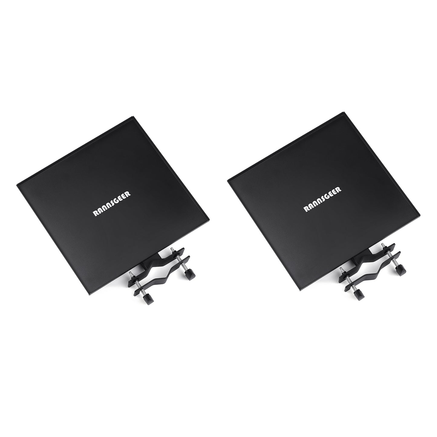 Rannsgeer 2-Pack Universal Tray for TV Stands & Speaker Tripods (11.8" x 11.8")