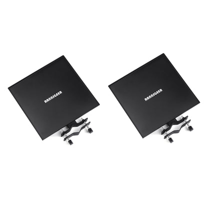 Rannsgeer 2-Pack Universal Tray for TV Stands & Speaker Tripods (11.8" x 11.8")