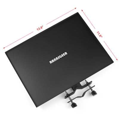 Rannsgeer Heavy Duty Steel Tray - Universal Mount for TV Stands, Carts & Speaker Stands