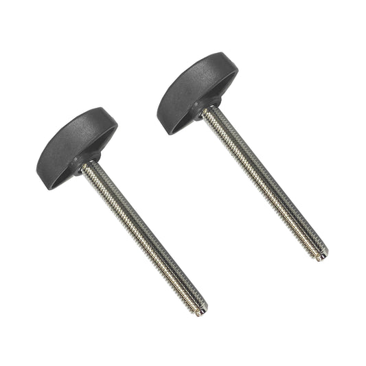 Rannsgeer 2-Pack Replacement Long Thumb Screws for Speaker Stands, TV Carts & Mic Trays