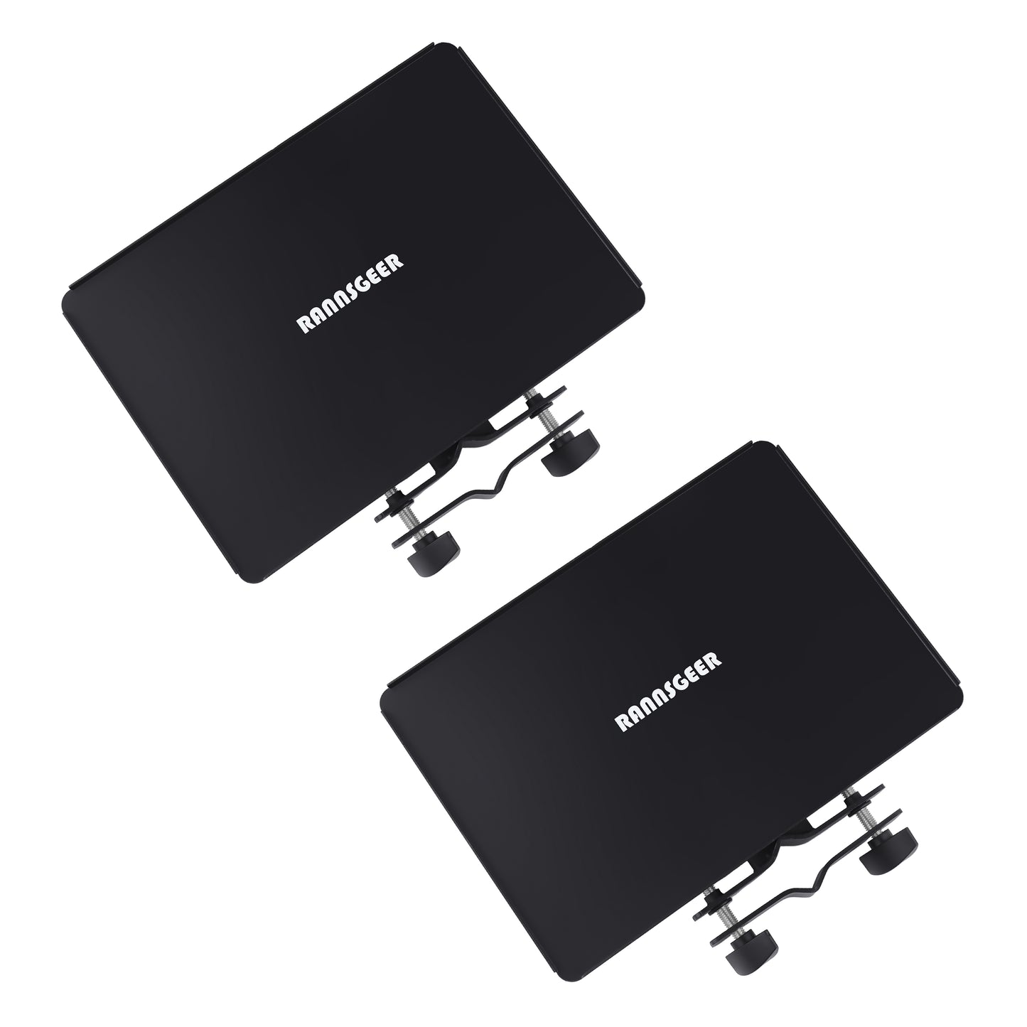 Rannsgeer RST302-P2 7.8x10.8 Heavy Duty Metal Tray for Microphone Stand 2-Pack