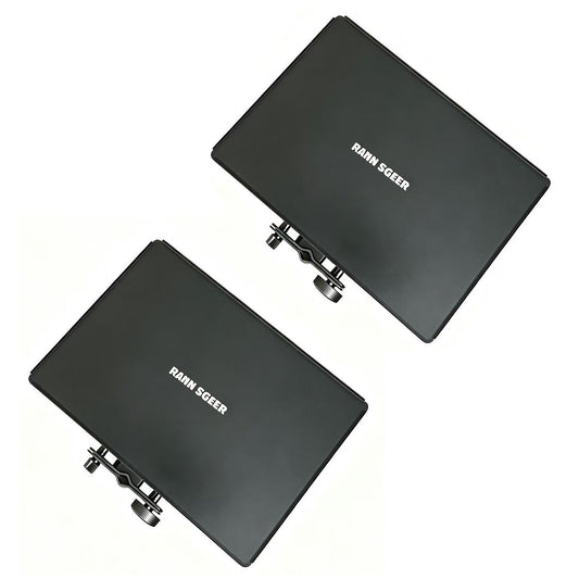 Rannsgeer 2-Pack Microphone Stand Tray | Heavy Duty Steel Utility Shelf for Mixers, Sound Cards, and Phones (RST304-P2)