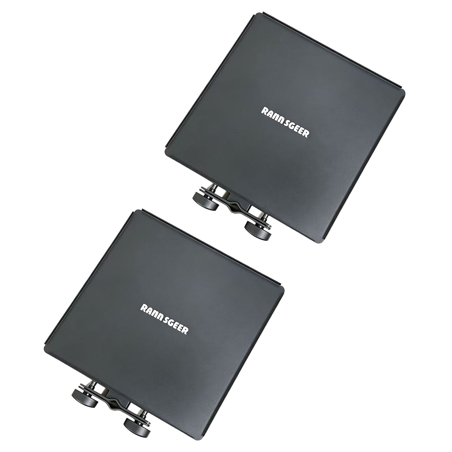Rannsgeer Microphone Stand Tray (2-Pack) - Heavy Duty Steel Utility Shelf (RST305-P2)