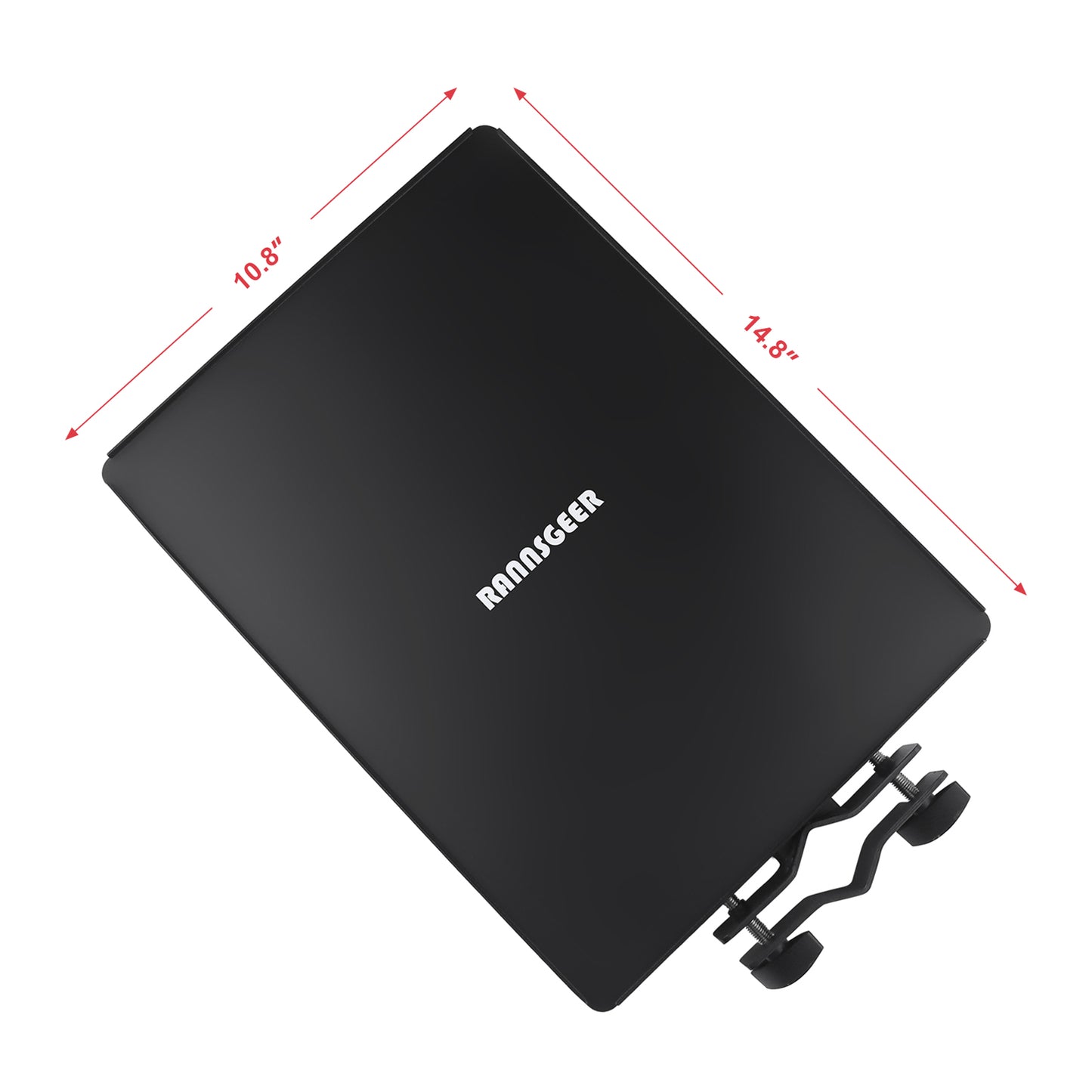 Rannsgeer Heavy Duty Steel Tray - Universal Mount for TV Stands, Carts & Speaker Stands