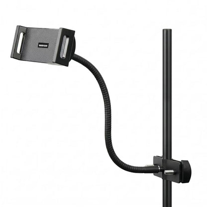 Rannsgeer 14" Flexible Gooseneck Tablet Holder for Microphone Stand & Treadmill - Metal Mount for iPad Pro 13, iPad Air, Samsung Tab & iPhone