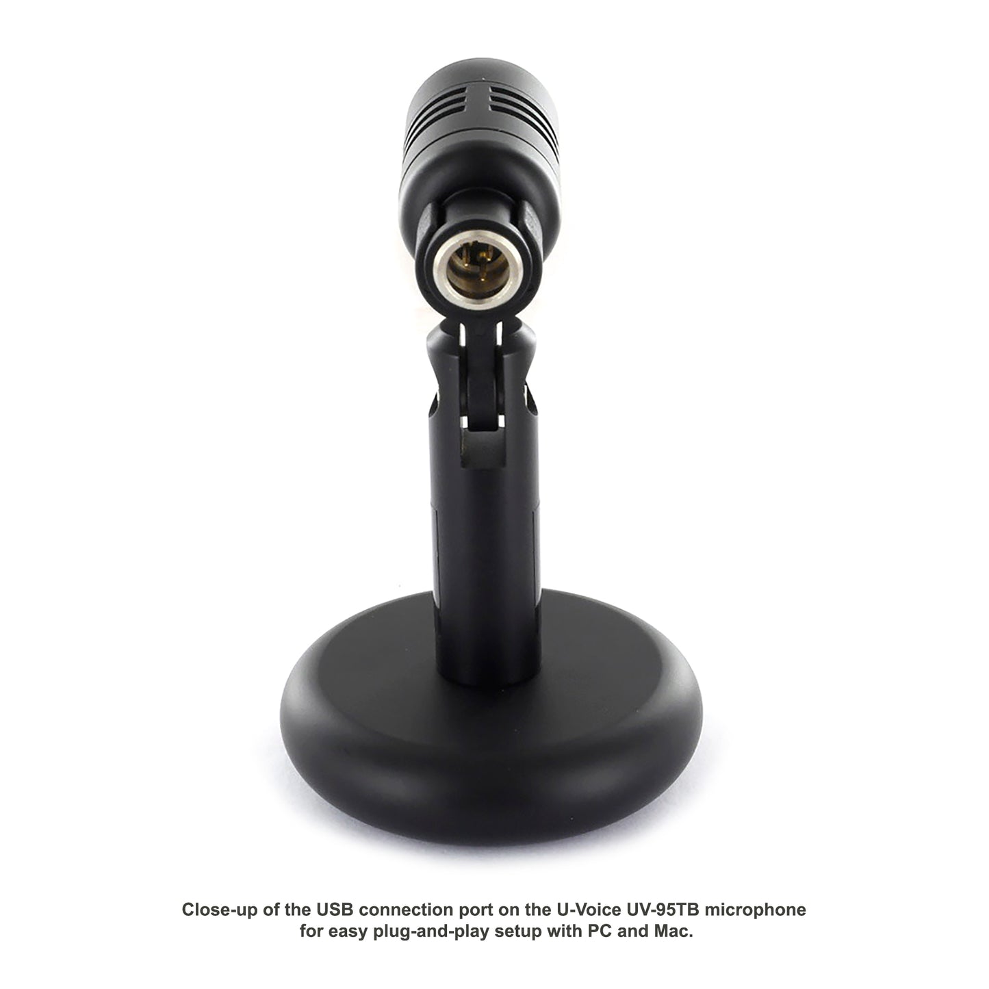 U-Voice UV-95TB USB Mini Condenser Microphone - Tabletop Mic for PC/Laptop, Streaming & Zoom Meetings