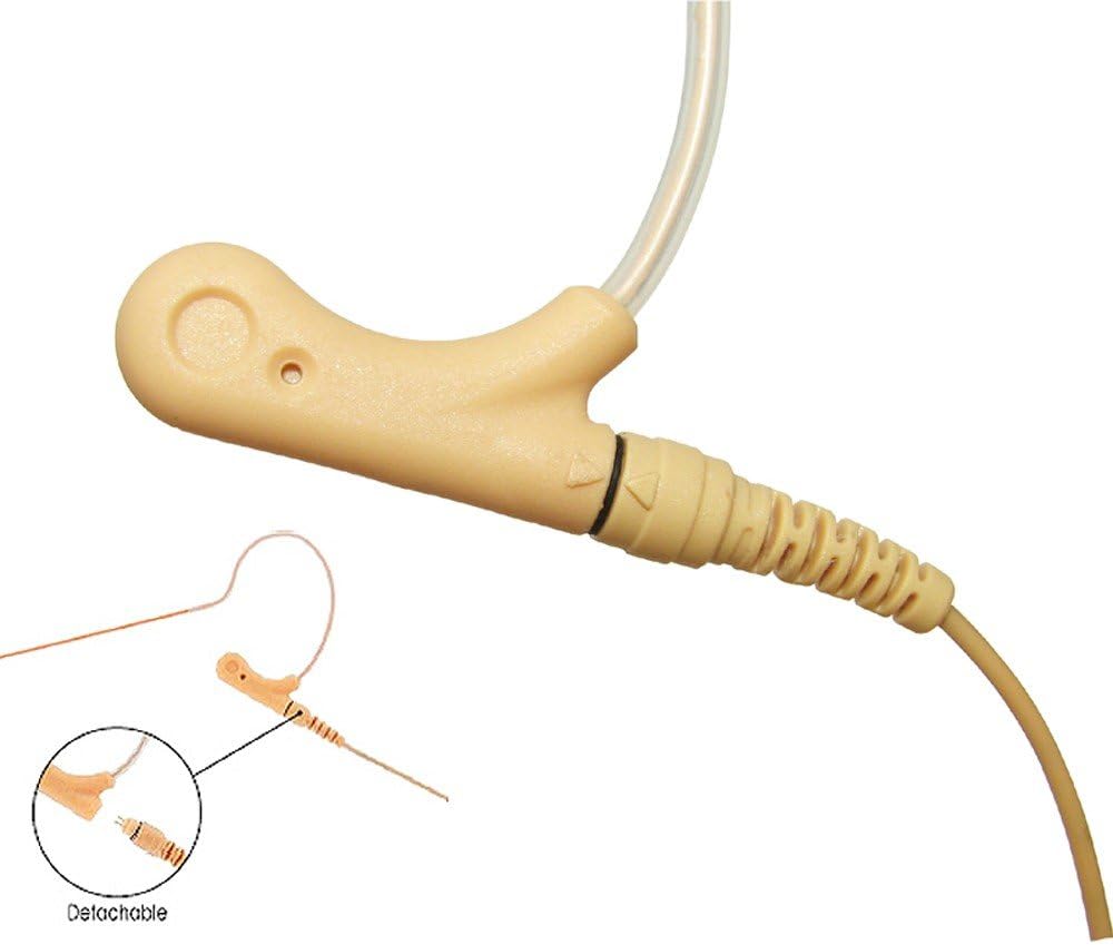 Rannsgeer UVS70DR-MP4P Tan Headset Microphone - 4-Pin Mini XLR for Mypro & Peavey