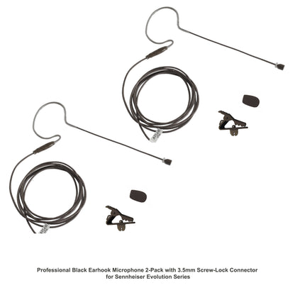 AV-Jefes AVL630-35LS-P2 Mini Headset Microphone for Sennheiser Wireless - 2 Pack (4 Colors & Kids Sizes Available)