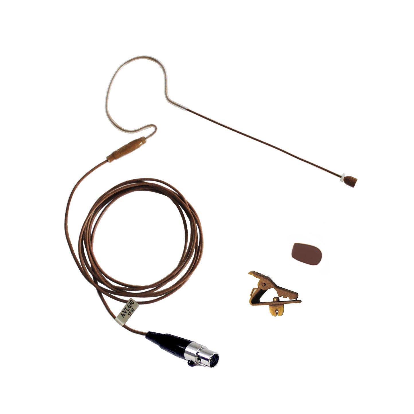 AVJEFES AVL630CC-SH4 Mini Headset Microphone for Shure (Cocoa Color)