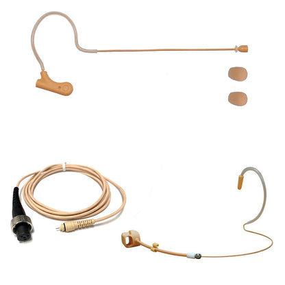 Rannsgeer UVS70DR-MP-FR Tan Headset Mic | 4-Pin Mini XLR for Mypro & Peavey
