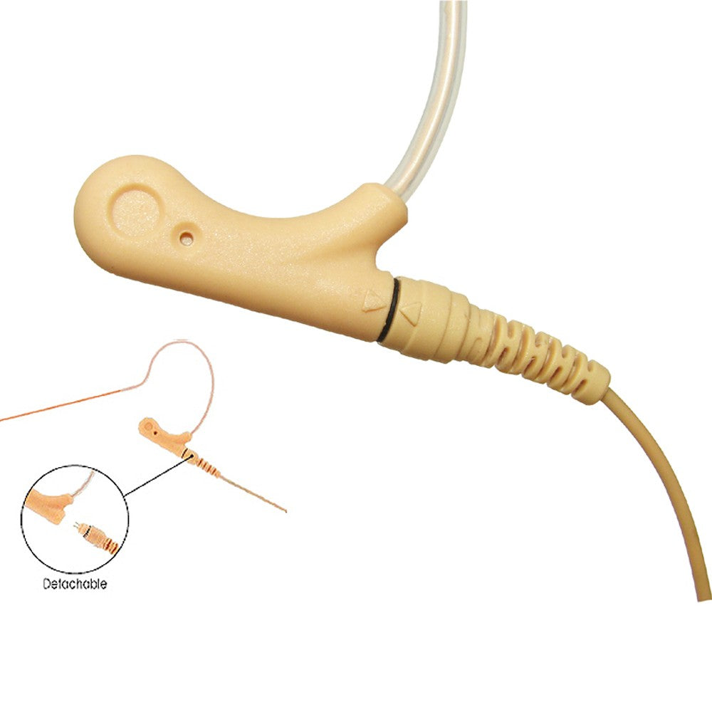 U-Voice UVS70DTF-35LS Tan Color Mini Headset Microphone with Frame for Sennheiser