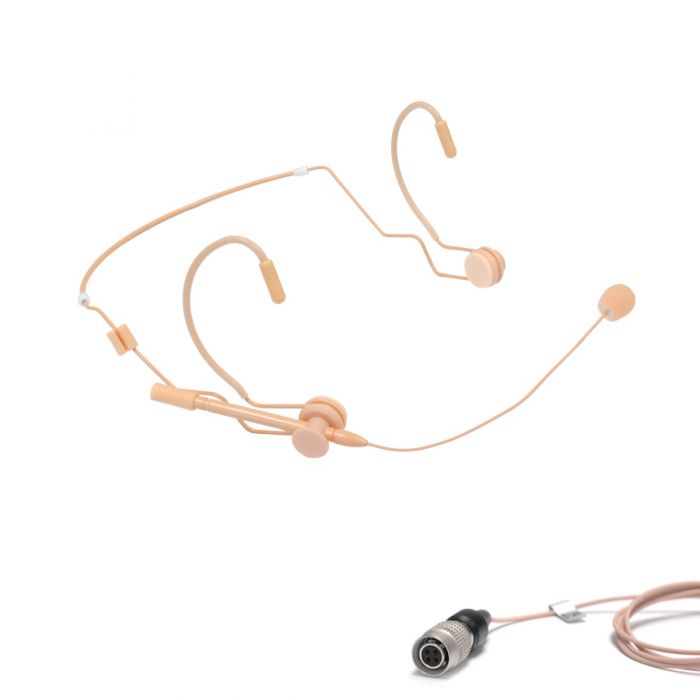 AV-JEFES AVL637D-MP4 Headset Microphone with Detachable Cable for Mipro, Peavy, Beyer