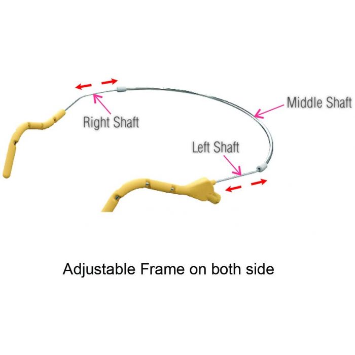 U-Voice UVG20 Tan Color Headset Microphone with Coiled Detachable Cable for Audio Technica